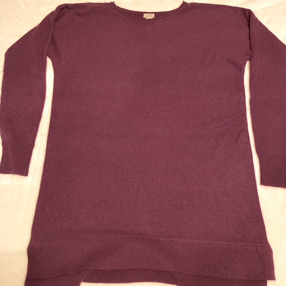 Halogen cashmere blend tunic sweater size Large